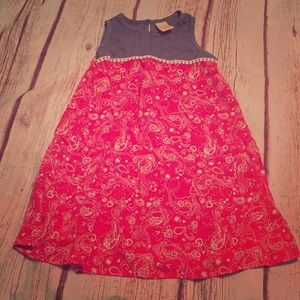 🌞 Faded Glory denim and red dress size 7/8